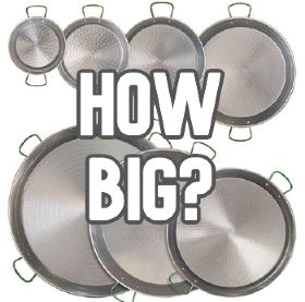How big a paella pan do I need?