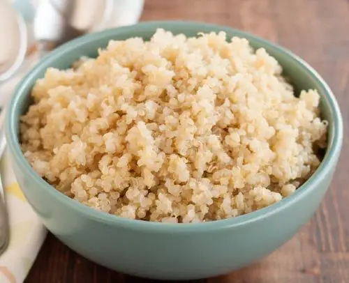 quinoa, a paella rice substitute